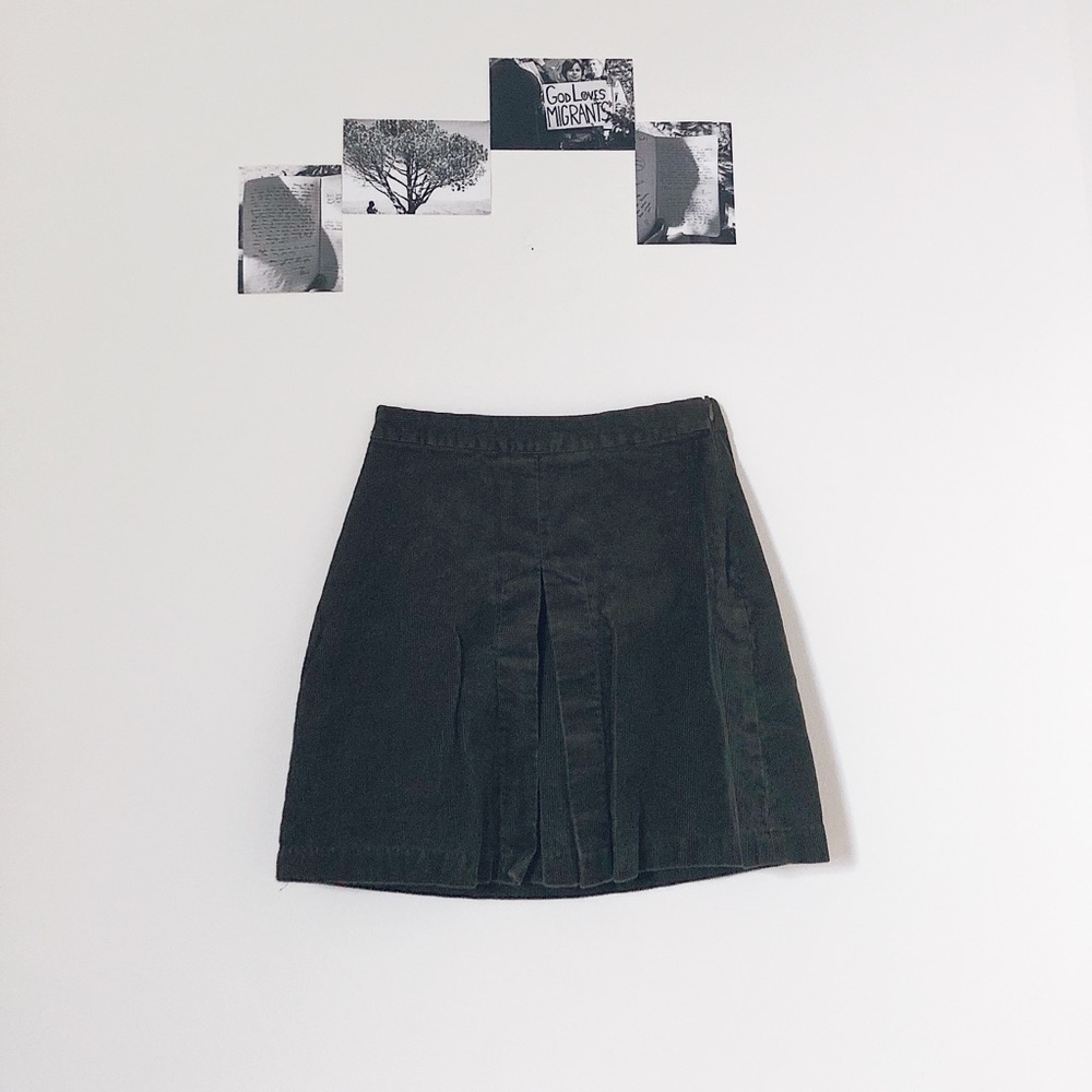 Zara Corduroy Ivy Mini Skirt | S
